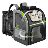 Worfty cat carrier backpack with reinforced frame for stable travel