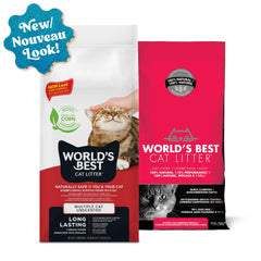 World's Best Cat Litter with plant derivative enhances natural odor control