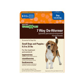 WORM X PLUS bottle pour demonstrates easy dosing for small dogs.