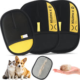 Wortade pet hair removal glove on a sofa lifting fur with ease