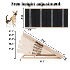 Wotunest folding pet ramp for travel makes portable, space-saving pet access.