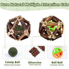 WOUSEDO catnip bag image emphasizes fresh catnip scent for excited cats.