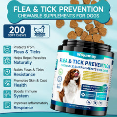 Woyamay chews for puppies; easy daily use for gentle pest protection.