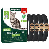 Woyamay four-pack flea collars pack shot for long-lasting protection.