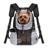 WOYYHO dog carrier backpack front vented mesh keeps small dogs comfortable.