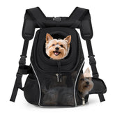 WOYYHO dog carrier backpack top window for airflow and pet comfort.