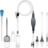 Woznusy aquarium siphon dual tubes enables flexible gravel cleaning for different tank depths.