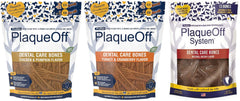 WPARHUS ProDen PlaqueOff chicken-pumpkin dental bones shown for daily dental care.
