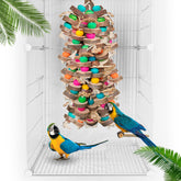 WQY GroceryShop extra-large bird toy 19.7 inch for parrots promotes engaging chewing