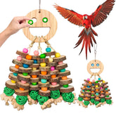 WQY GroceryShop large parrot toy Halloween face design for enrichment