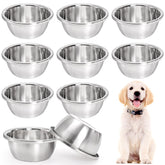 WRINGKIT stackable 10-piece bowls save space in multi-pet homes.