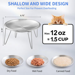 WROSWT feeder attached to stand promotes natural eating posture.