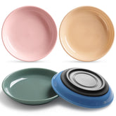 WROSWT colorful cat bowl with non-slip base for secure feeding and quieter meals.
