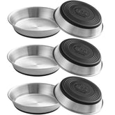 WROSWT stainless steel cat bowls with wide shallow design for whisker comfort during meals.