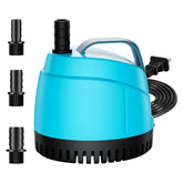 WUCIOOO 450GPH submersible pump with bottom suction for quiet indoor water features.