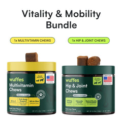 Wuffes 23-in-1 Multivitamin bottle promoting balanced daily nutrition for dogs