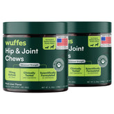 Wuffes hip joint chews packaging promotes premium support for small dogs