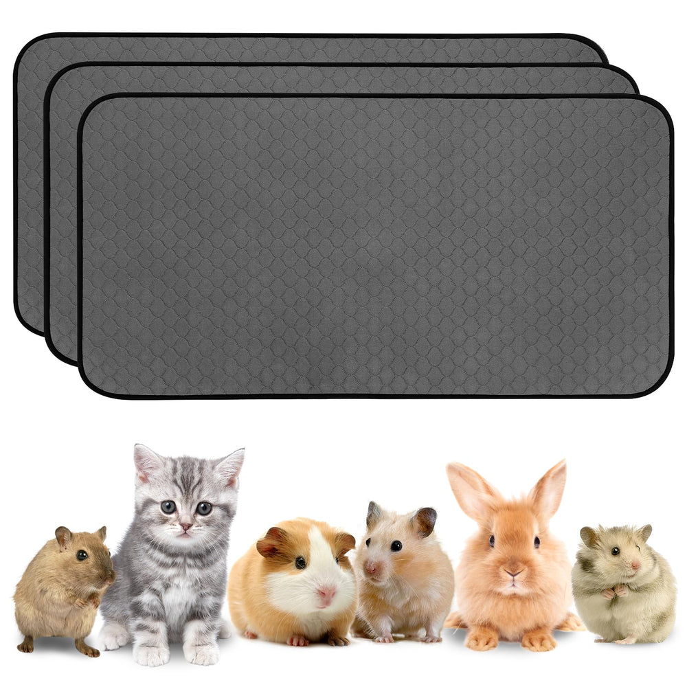 WUFFLYDRY guinea pig cage liner dark grey 24x47 ready for dry overnight comfort
