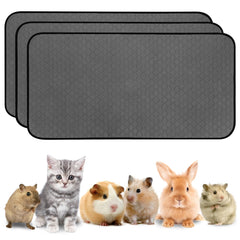 WUFFLYDRY guinea pig cage liner dark grey 24x47 ready for dry overnight comfort