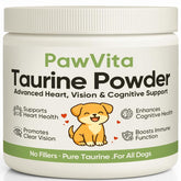 WXDOAU PawVita Taurine Powder tub front; pure formula for dogs.