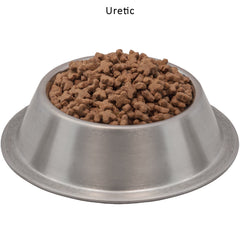 Wysong Uretic kibble closeup shows high meat content for feline vitality and palatability