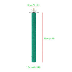 Wzttdm parrot perch stand wooden setup for varied perching.