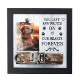 X-partner pet memorial frame with collar holder preserving cherished memory at home