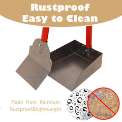 X-TECOKIT Pooper Scooper rust-proof materials for outdoor use.