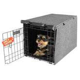 X-ZONE PET crate cover for 24-inch gray crates providing privacy