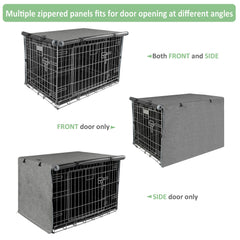 X-ZONE PET crate cover for 42-inch gray crates cozy hideaway