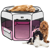X-ZONE PET foldable playpen with carry case for easy transport
