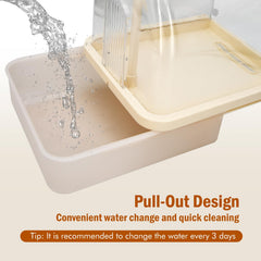 Xamanabu filter cartridges visible, ensuring clean water for baths.