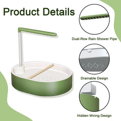 Xanadued Parrot Shower chewproof PP construction for durable use.