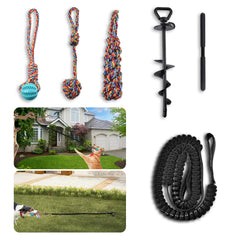 Xaninp Tether Tug steel ground stake for stable outdoor play.