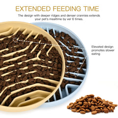 XAQMHSW labyrinth pattern slows eating during mealtime