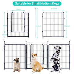XDPET outdoor playpen in garden with secure panels.