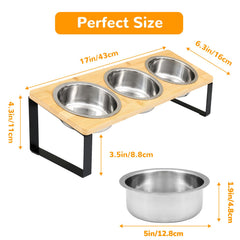 XDRKJDH elevated cat bowls 15-degree tilt for easy feeding