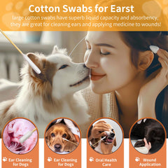 XIAOXINGYUN bamboo-handle swabs highlighting strong material and lint-free performance.