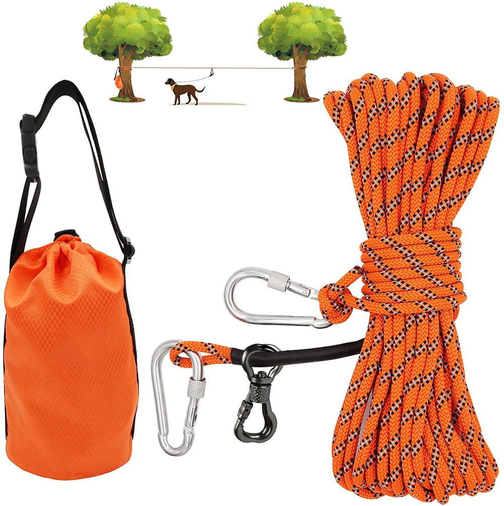 XiaZ 50ft dog tie-out cable for outdoor safety and roaming