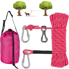 XiaZ dog tie-out cable spans 50ft for safe exploration during outdoor adventures.