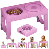 XiaZ elevated dog bowls stand shown in a home setup for large breeds