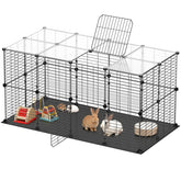 XiaZ Guinea Pig Cages assembly shows quick setup for a safe, expandable playpen.