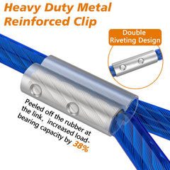 XiaZ rust-proof reflective dog lead improves visibility during night walks.