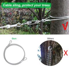 XiaZ 5mm stainless steel wire rope provides strong, durable outdoor use.