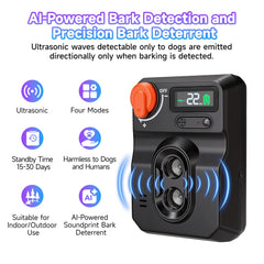 XIMUSON AI-powered bark detection targets real barks for precise response.