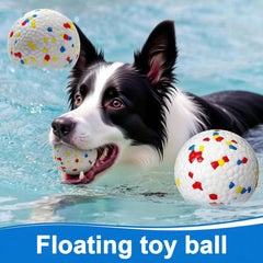 XIMUSON stain-resistant dog ball stays clean after muddy play