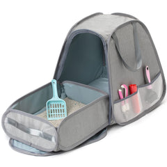 XingYunEr collapsible cat litter box side view shows sturdy frame