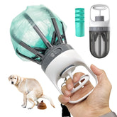 Xinzs Pooper Scooper with built-in bag dispenser enables quick bag access.