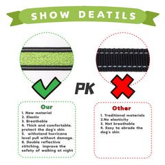 Xipebros reflective-straps design increases visibility during evening walks