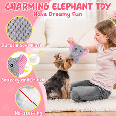 XIUGOAL pink puppy treat ball challenges a small dog during snack time